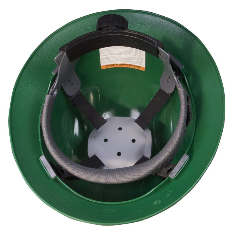 JORESTECH Safety Hard Hat Green HDPE Full Brim Helmet with 4-Point Adjustable Ratchet Suspension for Work, Home, and General Headwear Protection ANSI Z89.1-14 Compliant HHAT-02 - Image 4